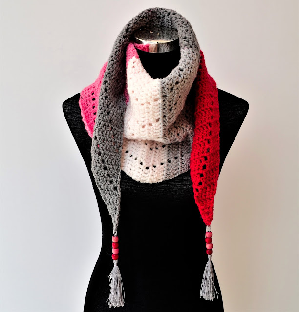 Bufanda Versalles en Crochet paso a paso Patrón Gratis