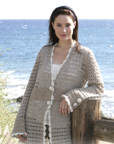 Cárdigan elegante de Crochet paso a paso Patrón Gratis