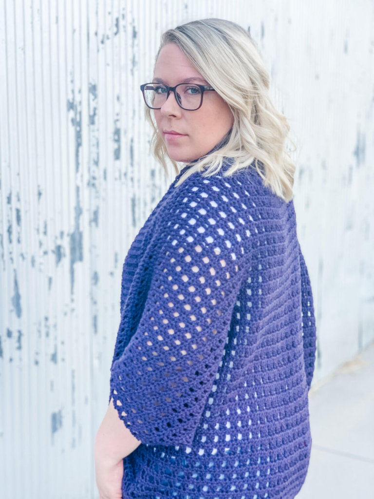 Cárdigan de Crochet Rápido y Estiloso Patrón Gratis