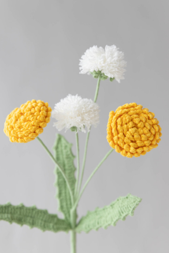 Crea Flores de Diente de León a Crochet fácilmente Patrón PDF