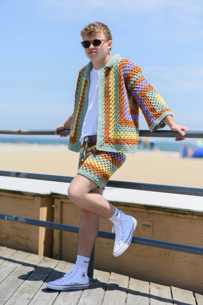 Conjunto de Verano a Crochet con Estilo Retro Patrón Gratis