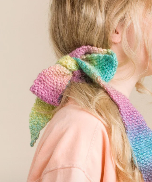 Diadema Arcoíris Crochet Fácil Patrón Gratis