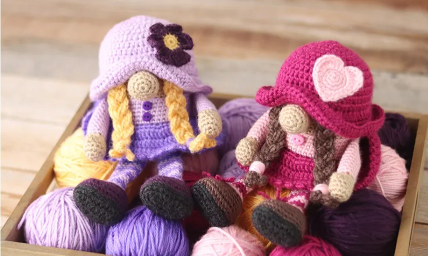 Adorables Muñecas con Trenzas Gnomo Amigurumi PATRON GRATIS