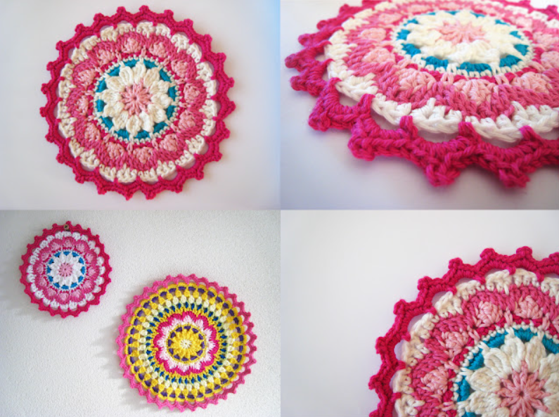 Mandalas a Crochet: Agrega un Toque Boho a tu Decoración Patrón Gratis