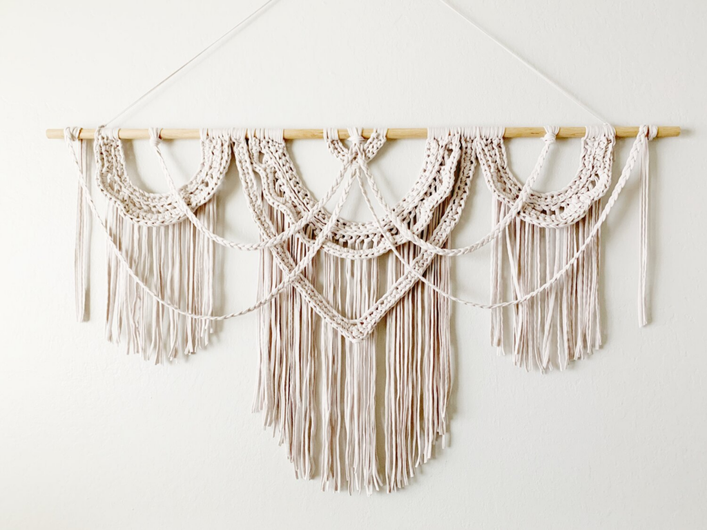 Hermoso Tapiz Boho en Crochet Patrón Gratis