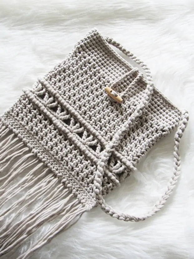 Bolso bohemio a Crochet Único y Elegante Patrón Gratis