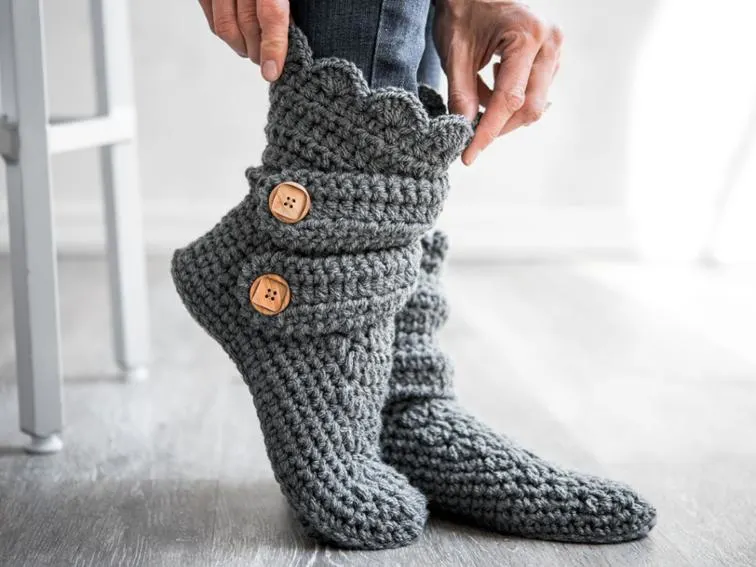 Botas Clásicas en Crochet para Principiantes Patron Gratis