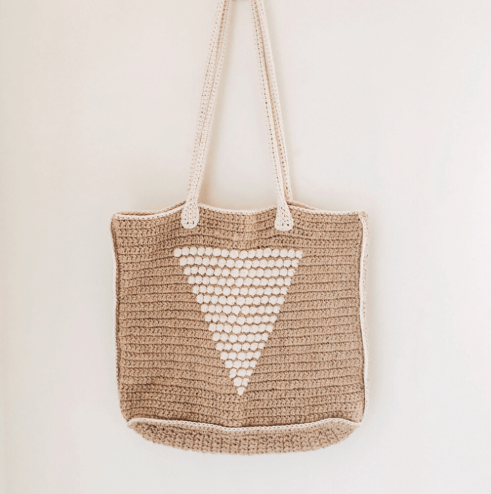 Cómo Tejer una Bolsa de Crochet con Diseño Geométrico Patrón Gratis