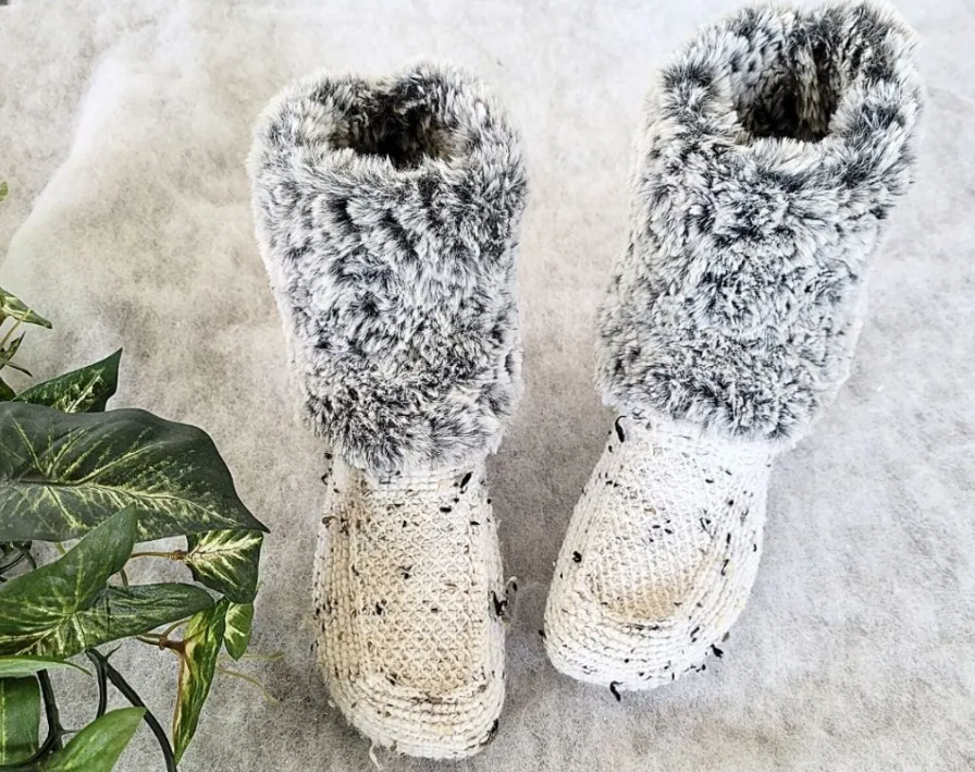 Botas a Crochet para Invierno Patrón Gratis