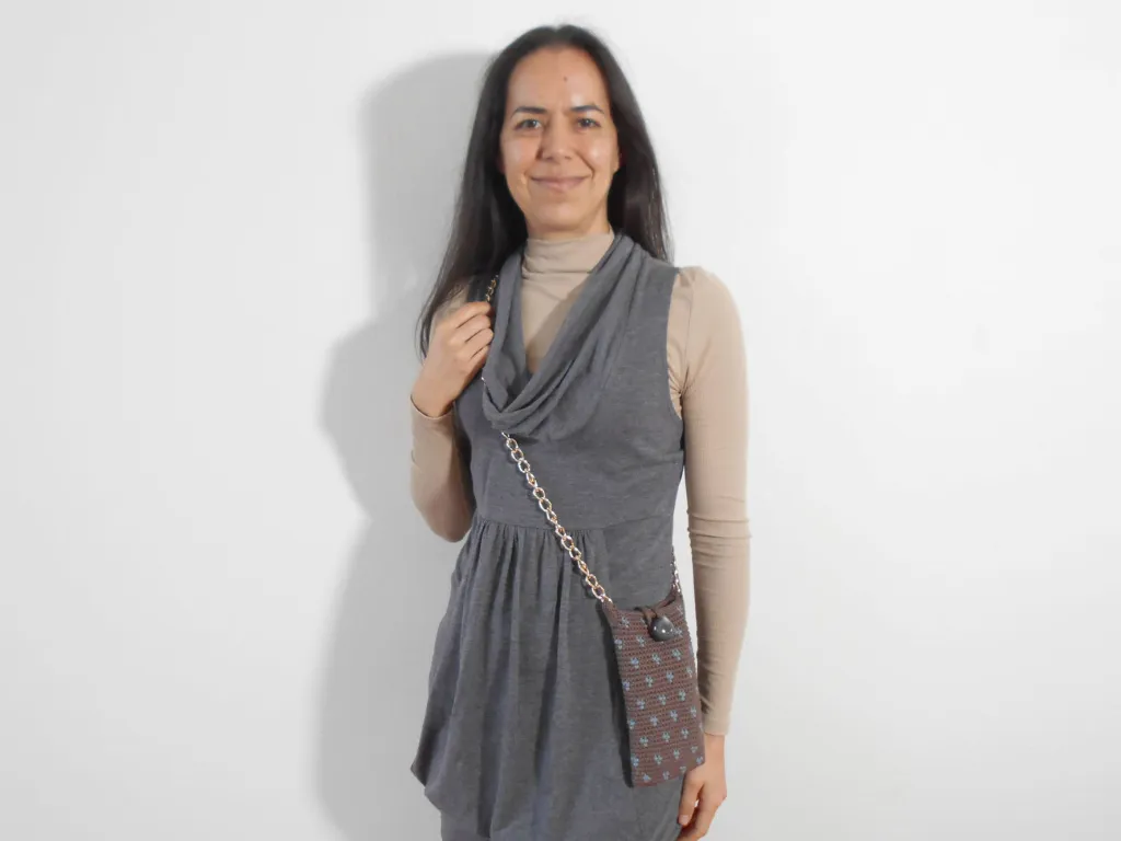 Bolso Elegante y Monedero Tejido a Crochet Patrón Gratis