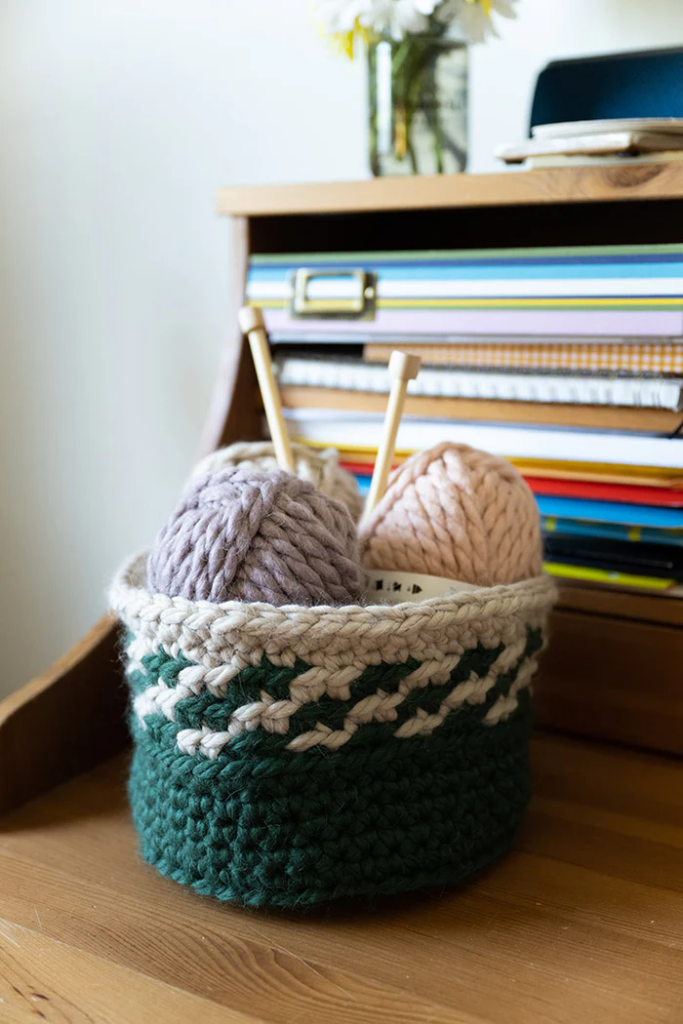 Cesto Decorativo a Crochet Paso a Paso Patrón Gratis