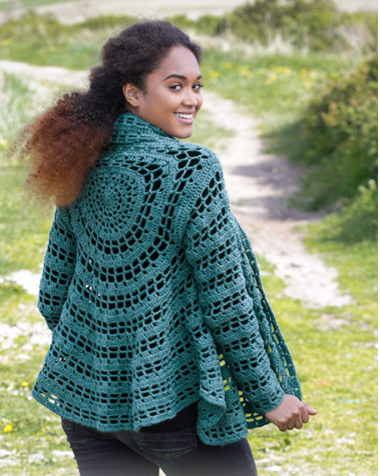 Cómo Tejer una Chaqueta Calada Circular a crochet Patrón Gratis