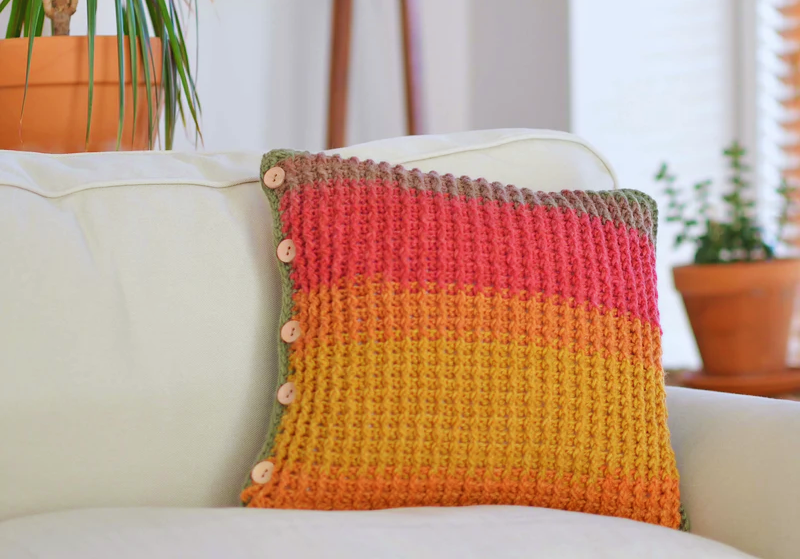 Como Tejer un Almohadon en Crochet FÁCIL Y RÁPIDO!