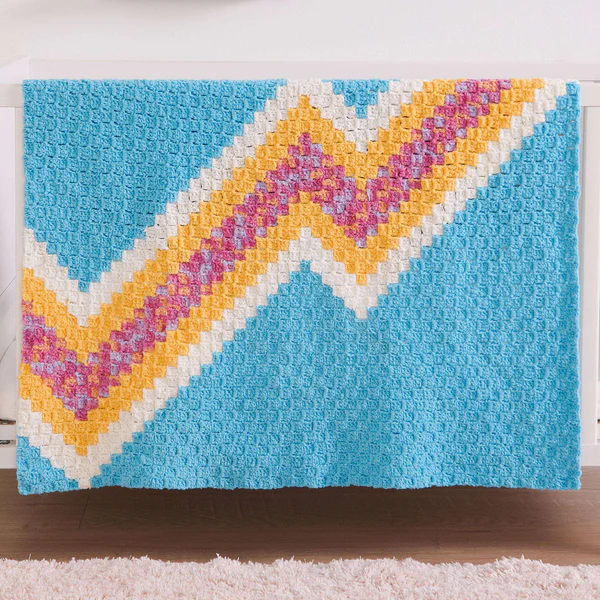 Cómo hacer una manta a crochet fácil y rápido patrón gratis