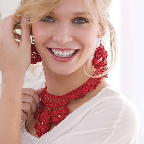 Joyería en Crochet ideal para Navidad y Año Nuevo! Patrón Gratis