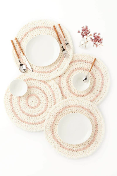 Posa-Platos Elegantes a Crochet Patrón Gratis