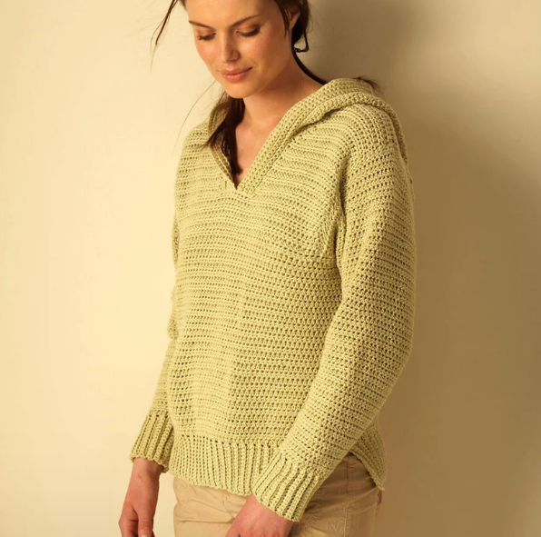 Cómo Tejer una Sudadera con Capucha a Crochet Patrón Gratis