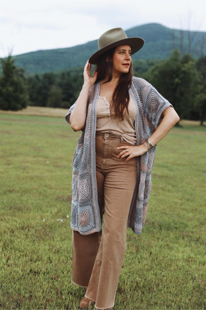 Poncho Estilo Bohemio A Crochet Patrón Gratis