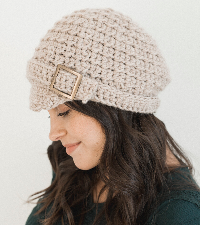 Boina Moderna Tejida a Crochet para Principiantes Patrón Gratis