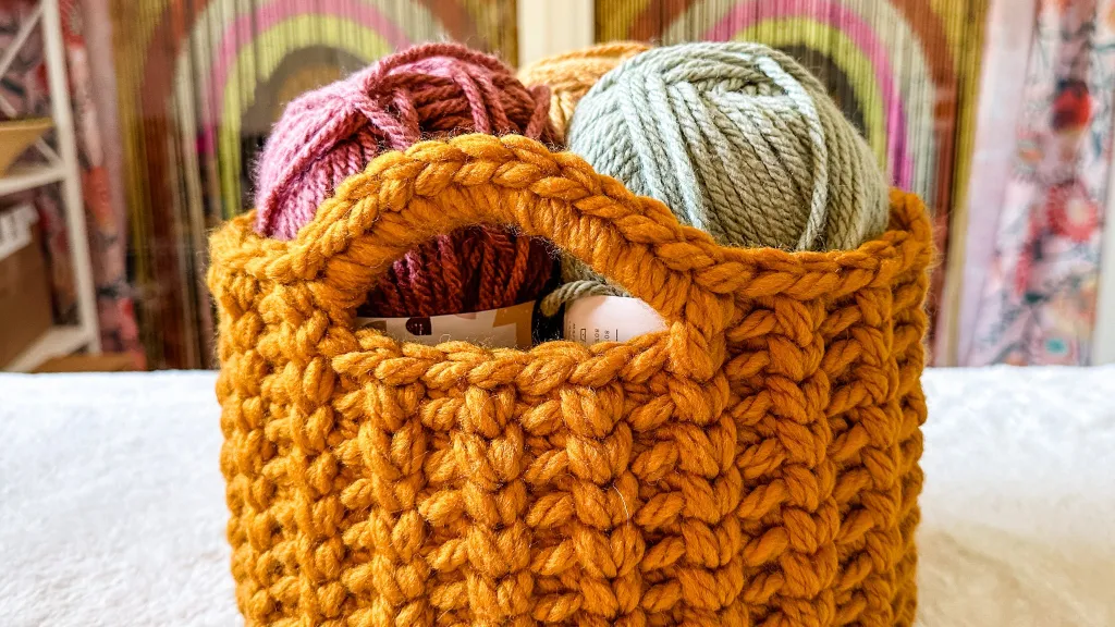 Patrón Gratis Cesta de Crochet Organiza y Decora con Elegancia