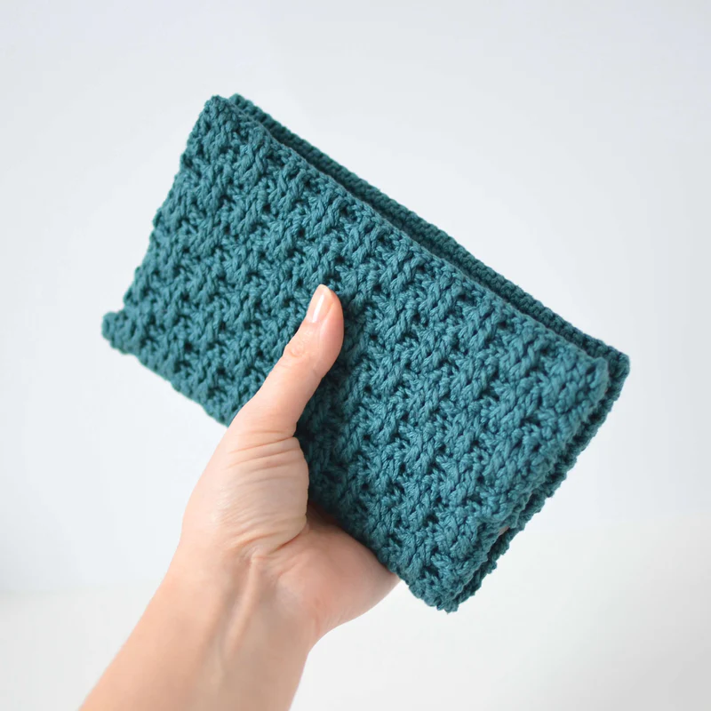 Cartera de Mano Fácil en Crochet PATRON GRATIS