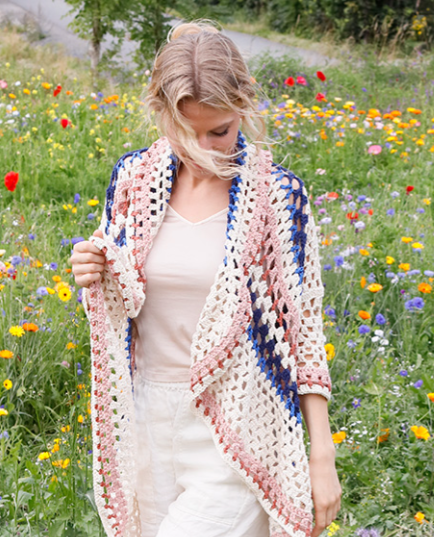 Patrón Gratis Chal en Crochet Ideal para Cualquier Temporada