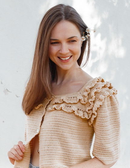 Patrón Gratis Chaqueta en Crochet Ligera y con Estilo