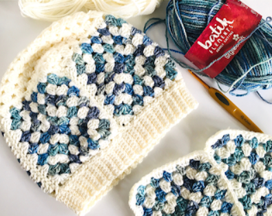 Patro Gratis Gorro de Cuadro de la Abuela a Crochet DIY