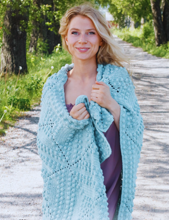 Manta Relax Pop Corn en Crochet Patrón Gratis