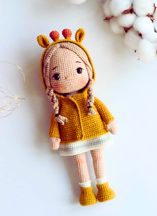 Adorable Muñeca Enma Amigurumi paso a paso PATRON PDF