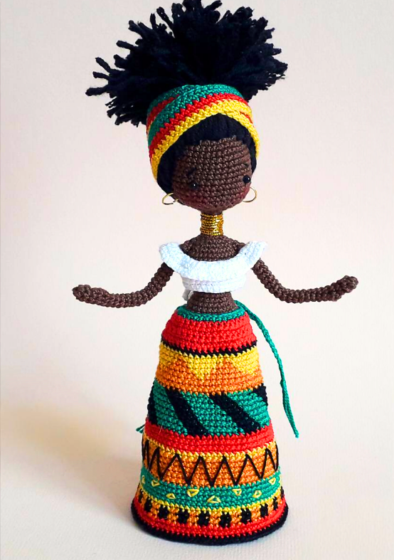 Muñeca Africana Amigurumi Coleccionable PATRON PDF