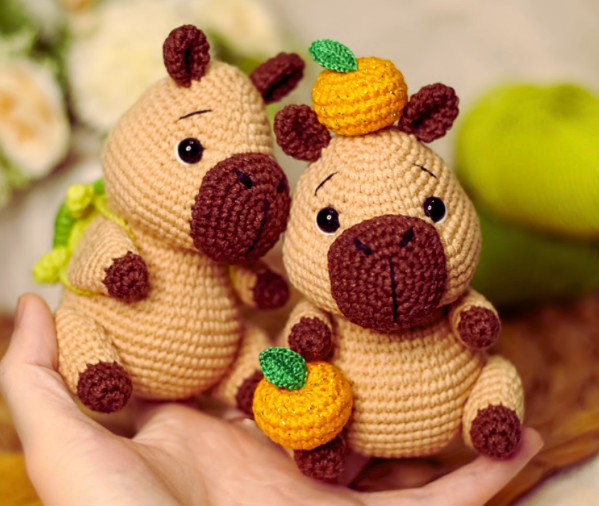 Capibara Eira Amigurumi paso a paso PATRON PDF