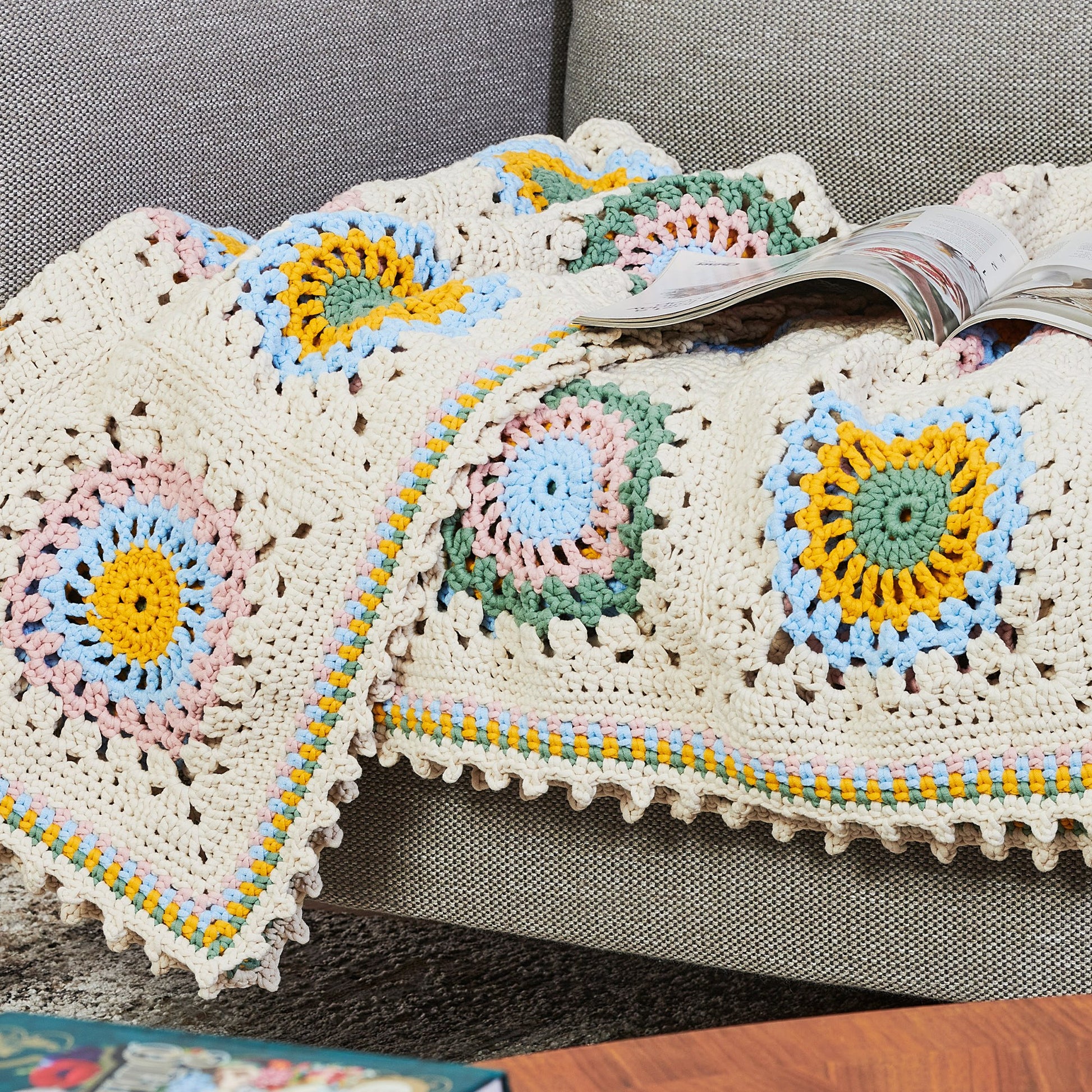 Manta Odette en Crochet PATRON GRATIS