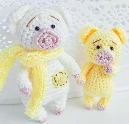 Cerdito Llavero Amigurumi para Principiantes PATRON PDF