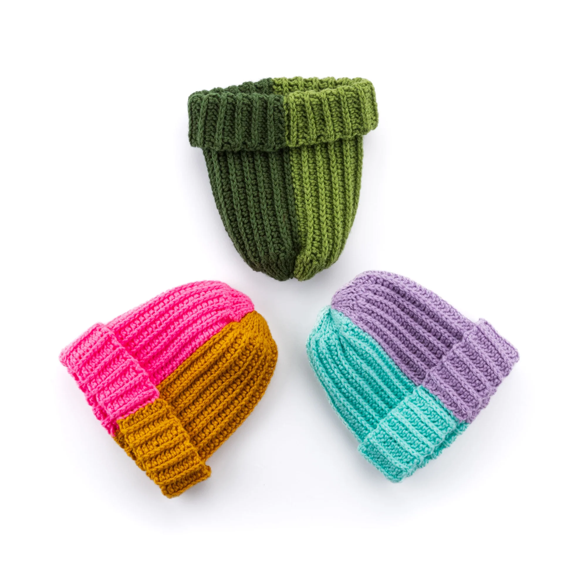 Gorro Bicolor Chic en Crochet PATRON GRATIS