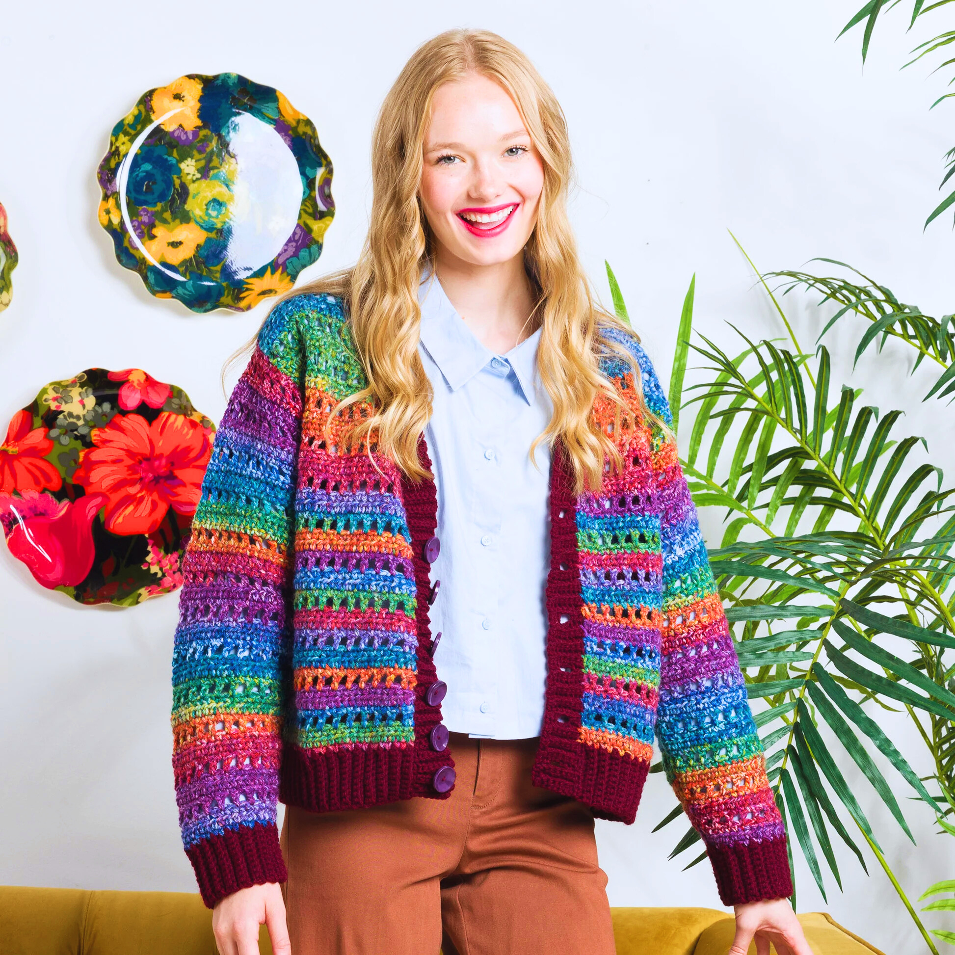 Cárdigan de Rayas en Crochet para Principiantes PATRON