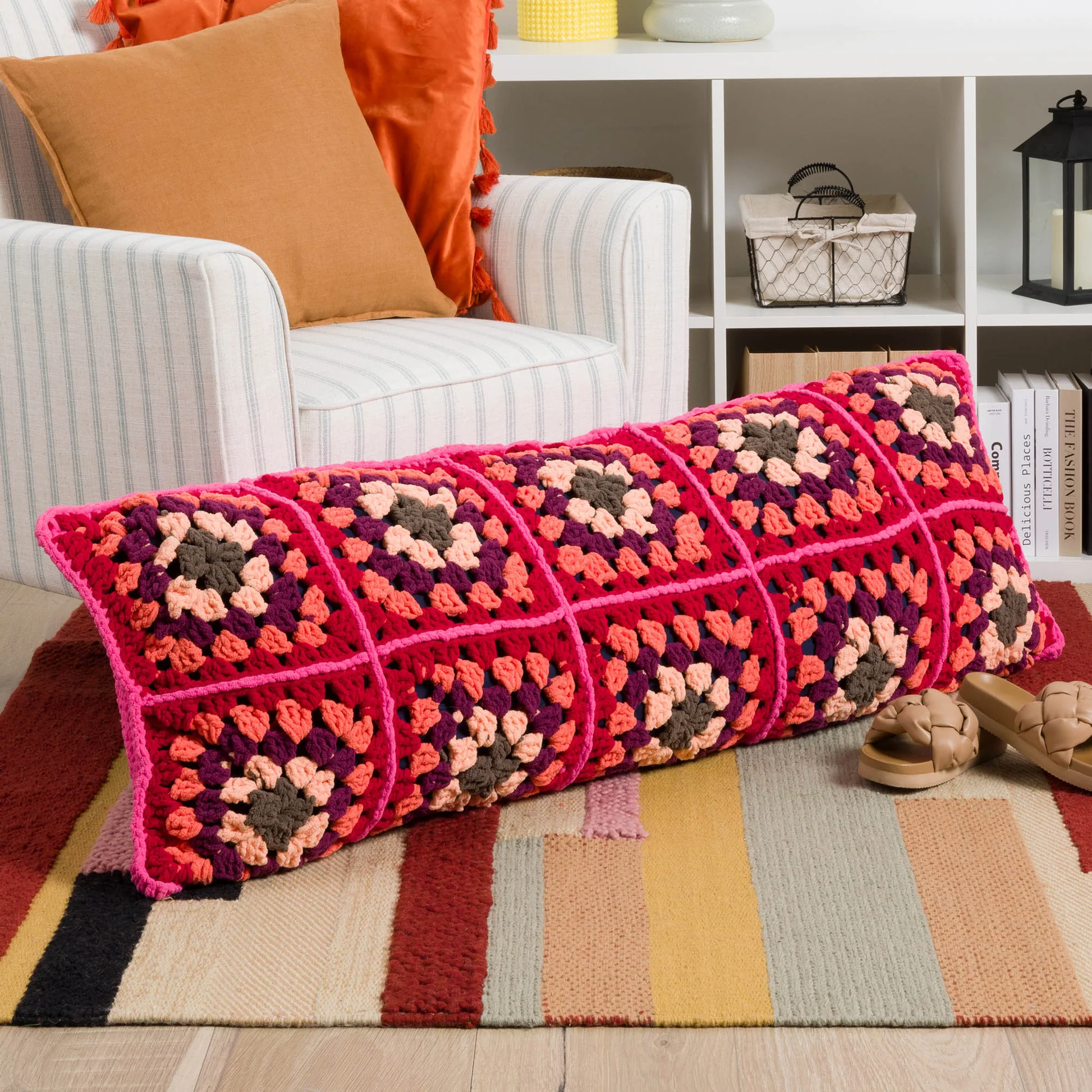 Almohada para Descanso con Cuadros a la Abuela a  CROCHET