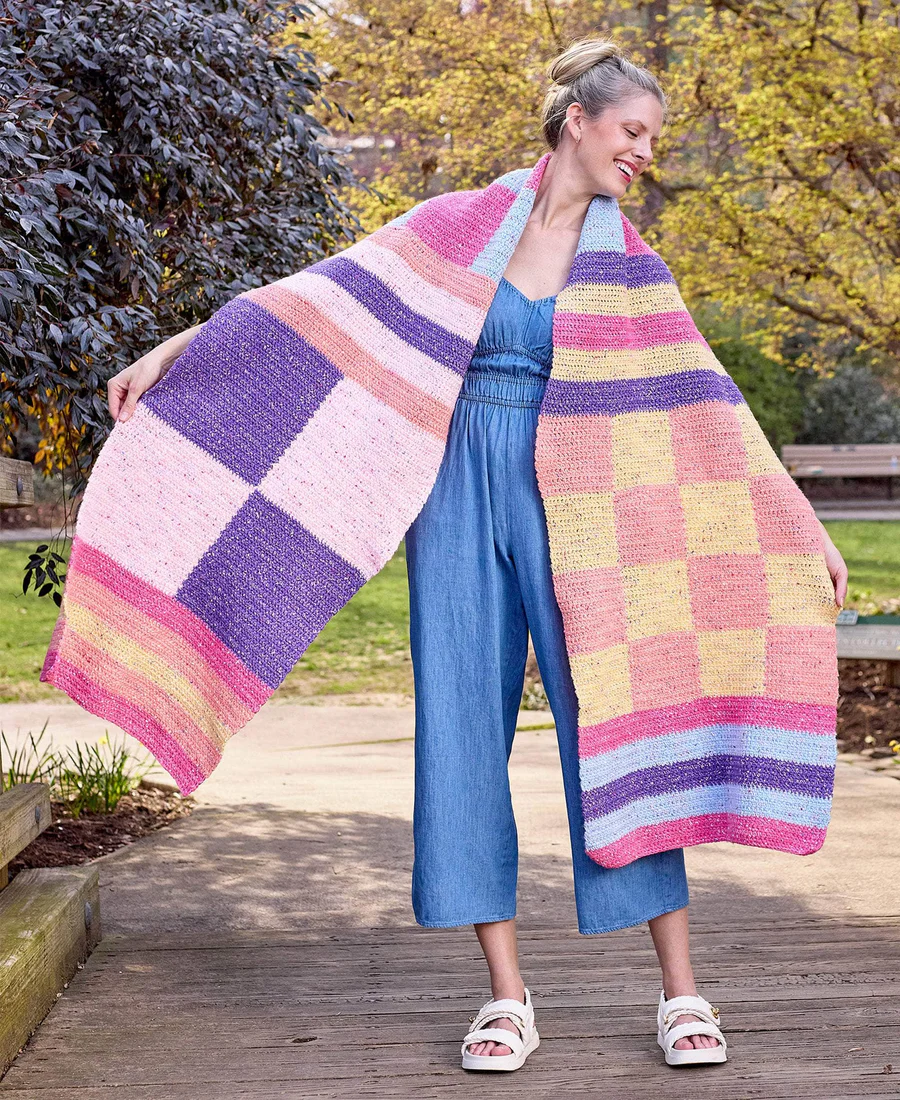 ¡ENVUÉLVETE EN ARTE! La Bufanda Geométrica Oversize PATRON GRATIS