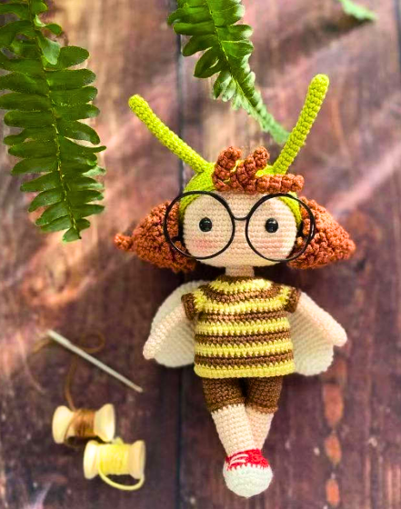Chica Abeja Amigurumi en Crochet PATRON PDF