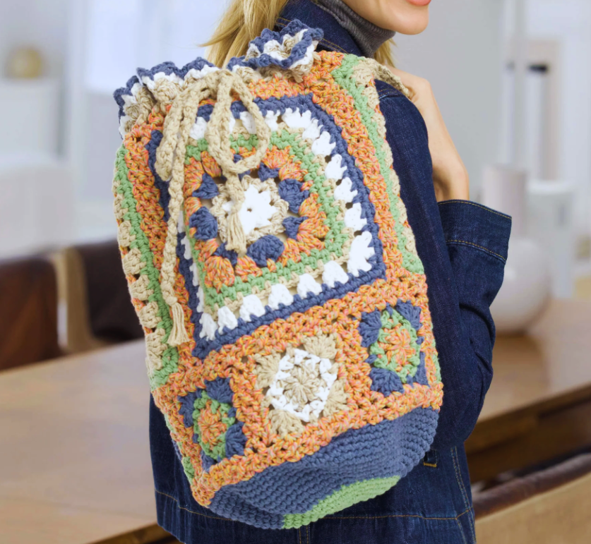 Bolso Extragrande para Viajes en Crochet PATRON GRATIS