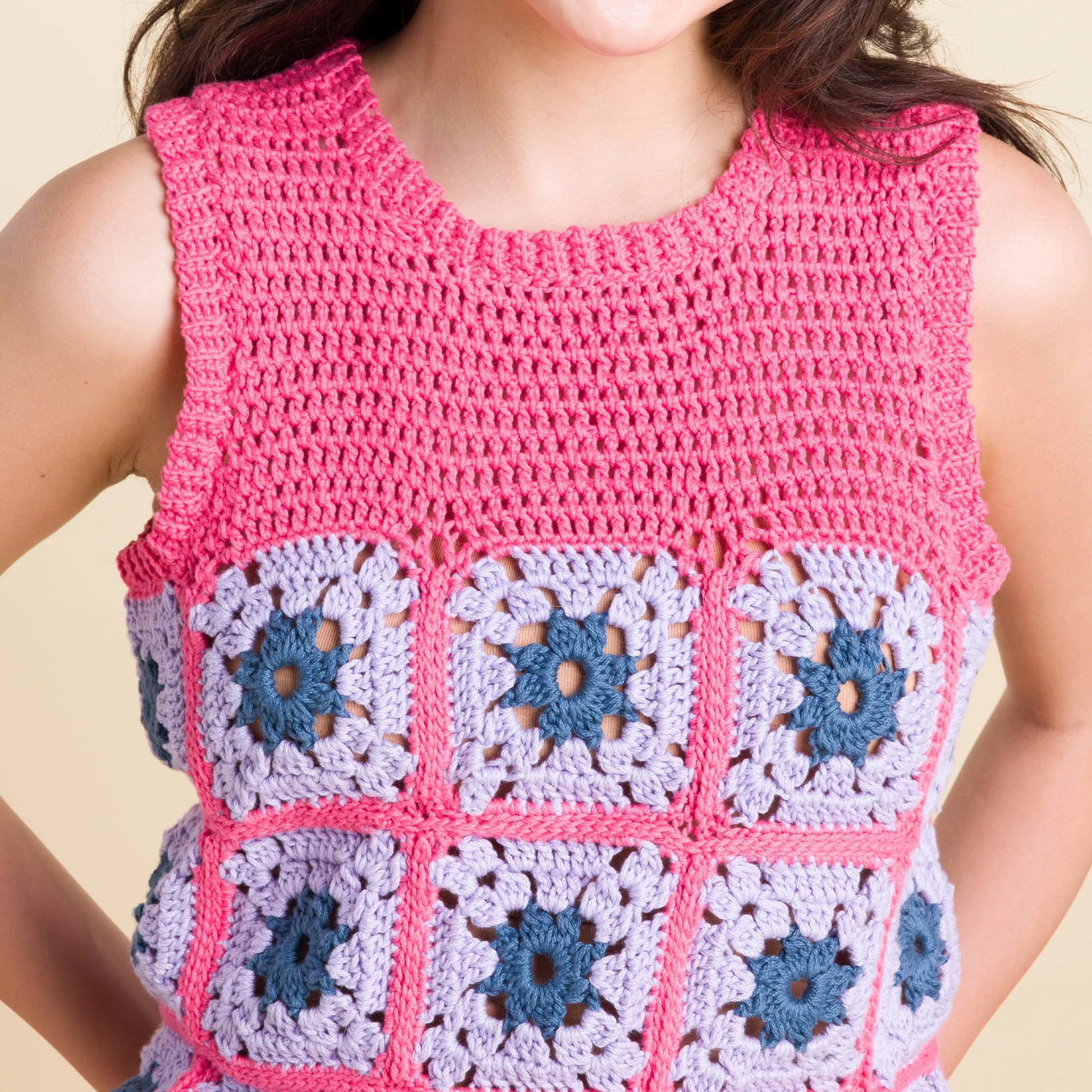 Top Retro Nicole en Crochet PATRON GRATIS