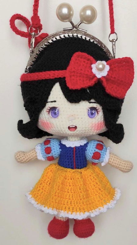 Bolsa Princesa Blancanieves en Crochet PATRON GRATIS