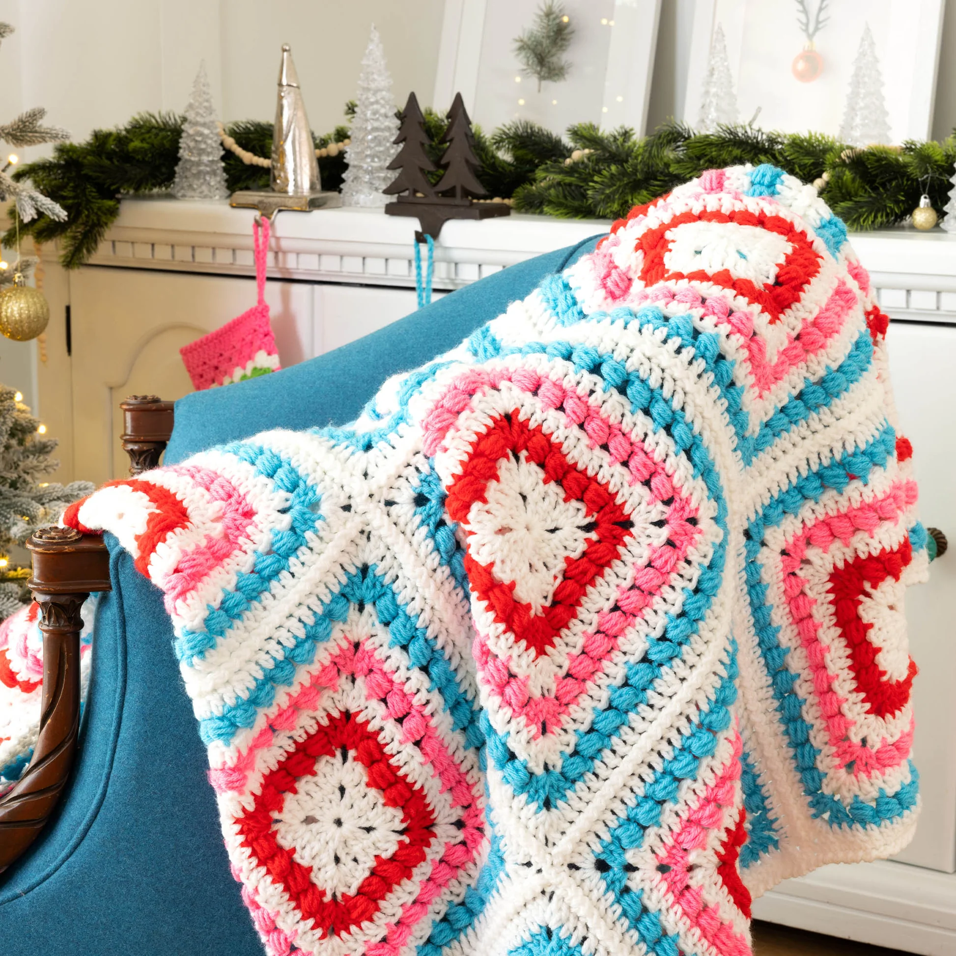 Manta Granny Afgano en Crochet PATRÓN GRATIS