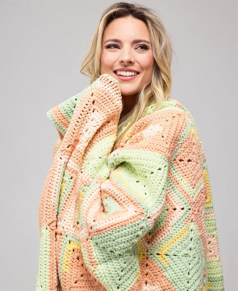 Manta a Cuadros: Tu Primer Gran Tesoro en Crochet PATRON