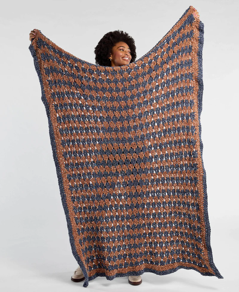 Diseña la Manta Mosaico Elena   Fácil y Rápida de Tejer! PATRON