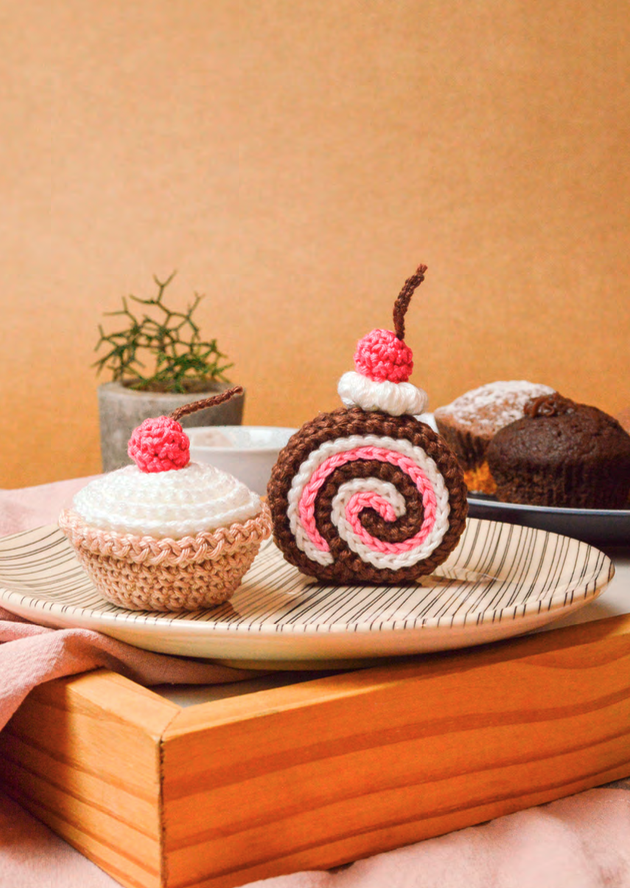 ¡POSTRES sin CALORÍAS! Set de Repostería en Amigurumi PATRON GRATIS