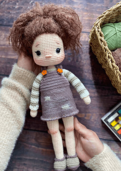 Muñeca Angelina Amigurumi paso a paso PATRON PDF