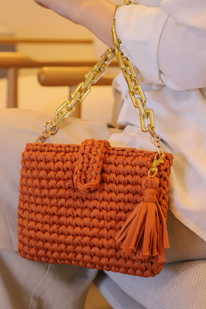 TU PRIMERA BOLSA EN CROCHET! Bolsa  Casual Maria Antonieta en Crochet PATRON