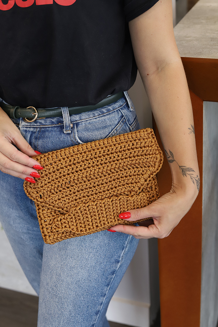 ¡Hazlo tu misma! Bolso de Mano Alondra en Crochet PATRÓN GRATIS