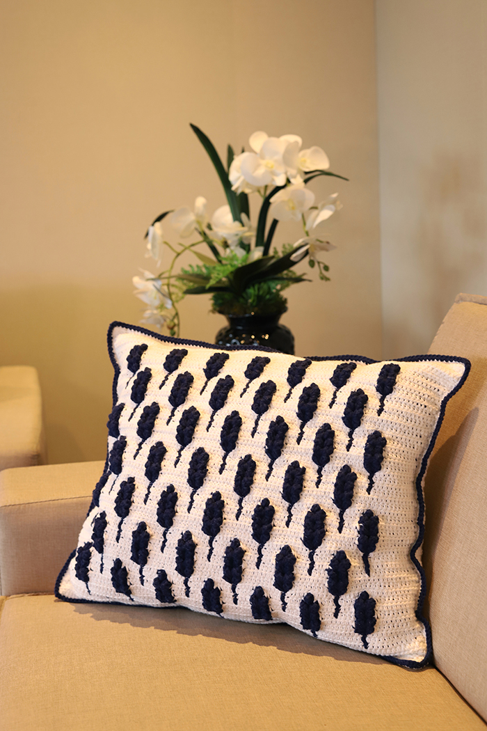 Decoración EN GANCHILLO! Almohadón de Espigas a crochet PATRON GRATIS